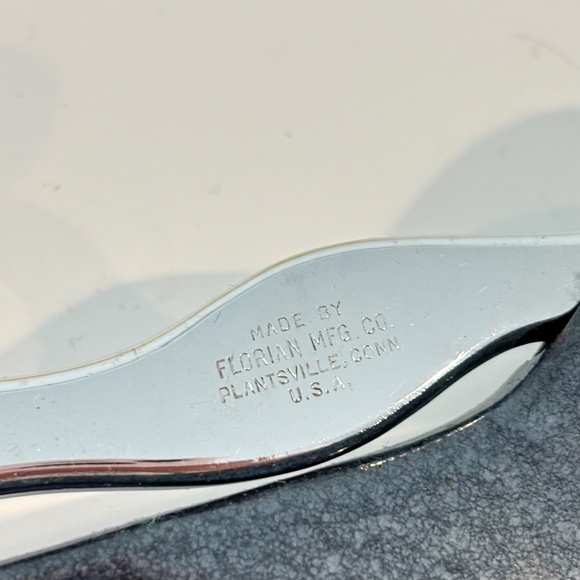 THE FLORIAN PINKER vintage 1950's pinking shears precision made NEW in box craft - Picture 11 of 13